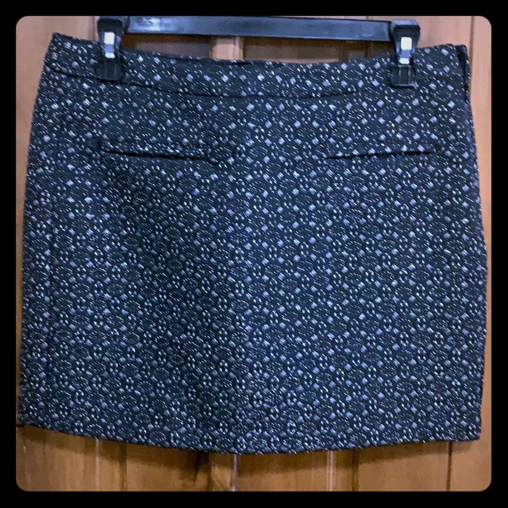 Silver and black skirt
